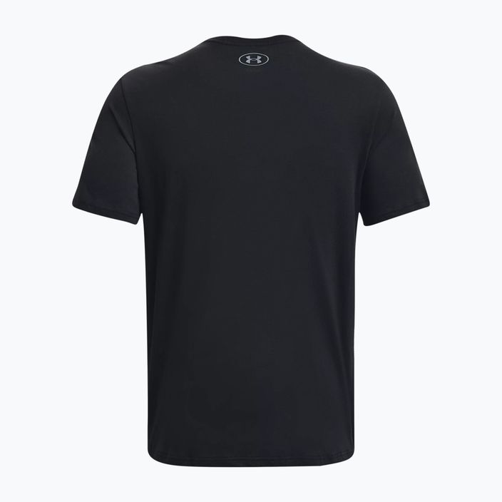 Men's Under Armour Big Logo Fill schwarz/grau/halograu T-Shirt 5