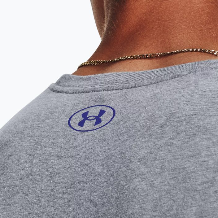 Herren Under Armour Big Logo T-Shirt Fill steel helles Heidekraut/schwarz/royal 4