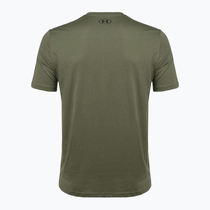Herren Under Armour Sportstyle Logo T-shirt marine von grün// schwarz 5