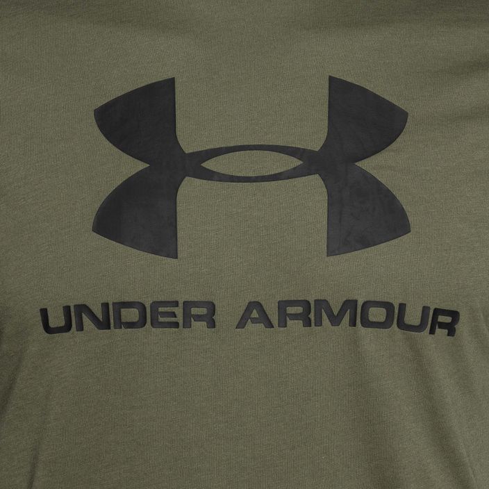 Herren Under Armour Sportstyle Logo T-shirt marine von grün// schwarz 6