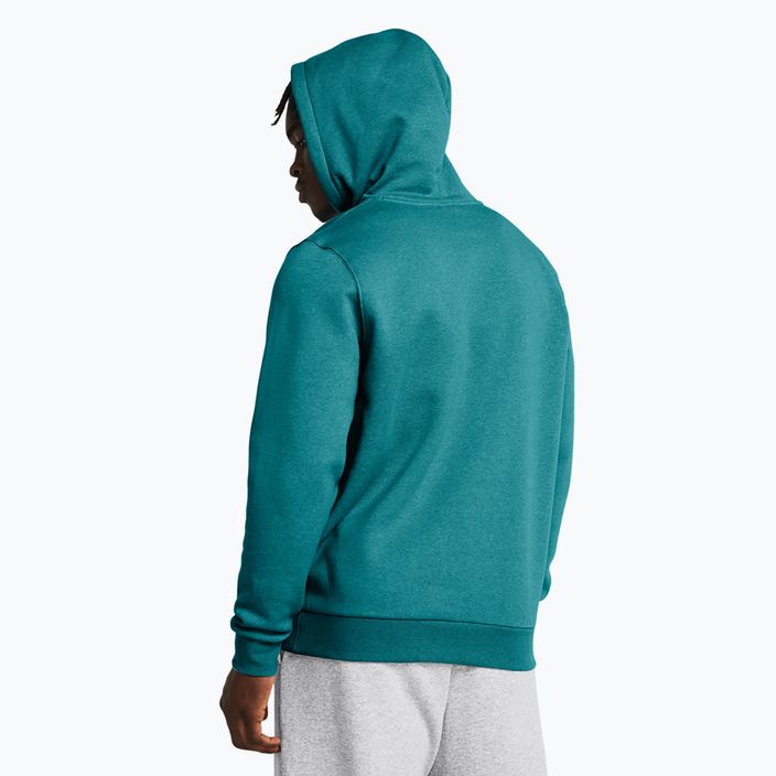 Herren Under Armour Essential Fleece Hoodie Schaltung teal Licht Heidekraut / Circuit teal 2