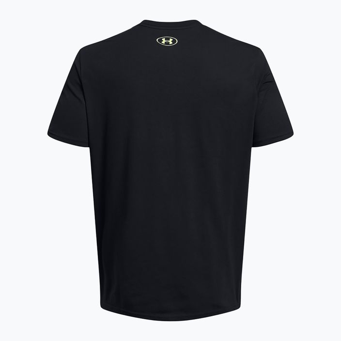 Herren Under Armour Boxed Sportstyle T-Shirt schwarz/hoch visuell gelb 4