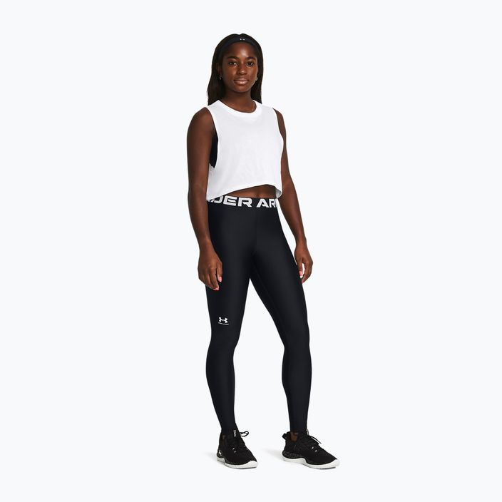 Under Armour Damen Leggings HG Authentics schwarz/weiß 2