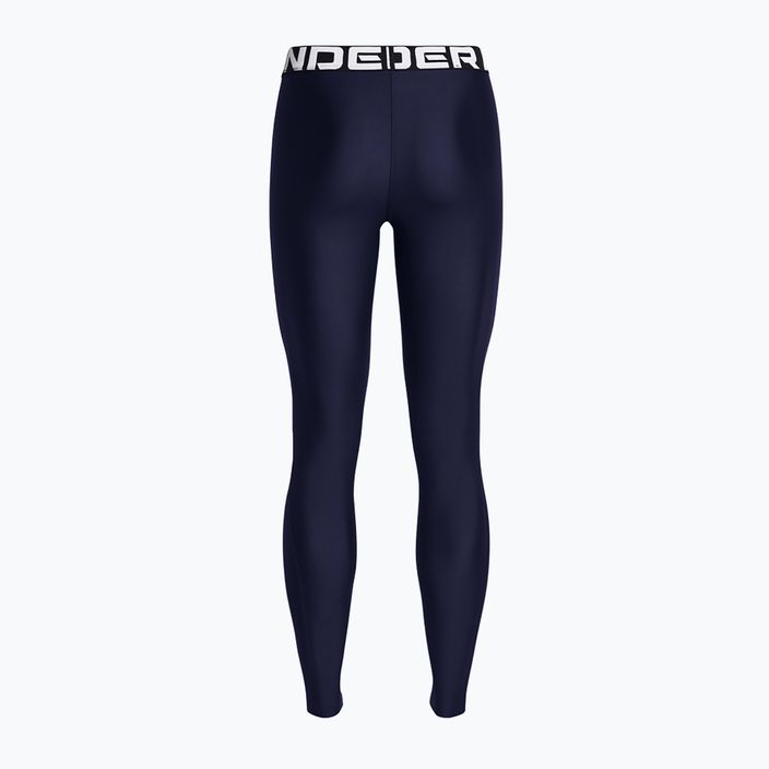 Under Armour HeatGear Damen Leggings midnight navy/weiß 2