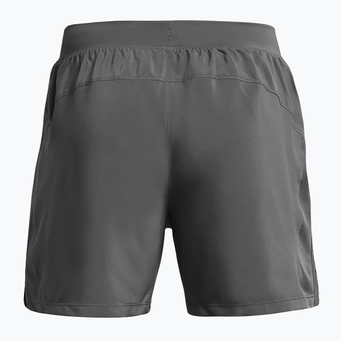 Herren Under Armour Launch 5" castlerock/castlerock/reflektierende Laufshorts 2