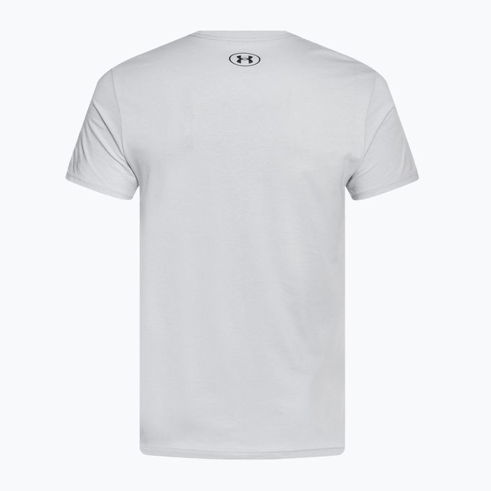Unter Armour Herren Colorblock Wortmarke mod grau/schwarz T-Shirt 4