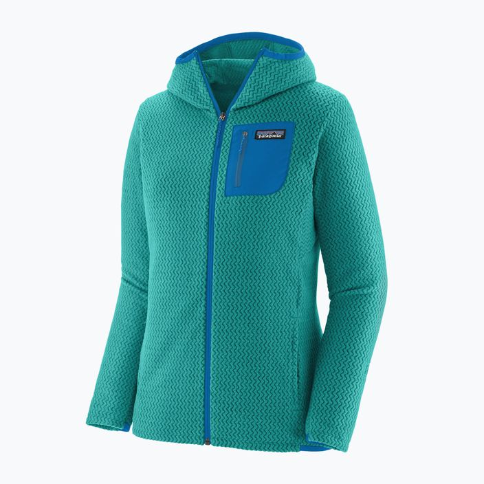 Damen Patagonia R1 Air Full-Zip Trekking Sweatshirt subtidal blau 3