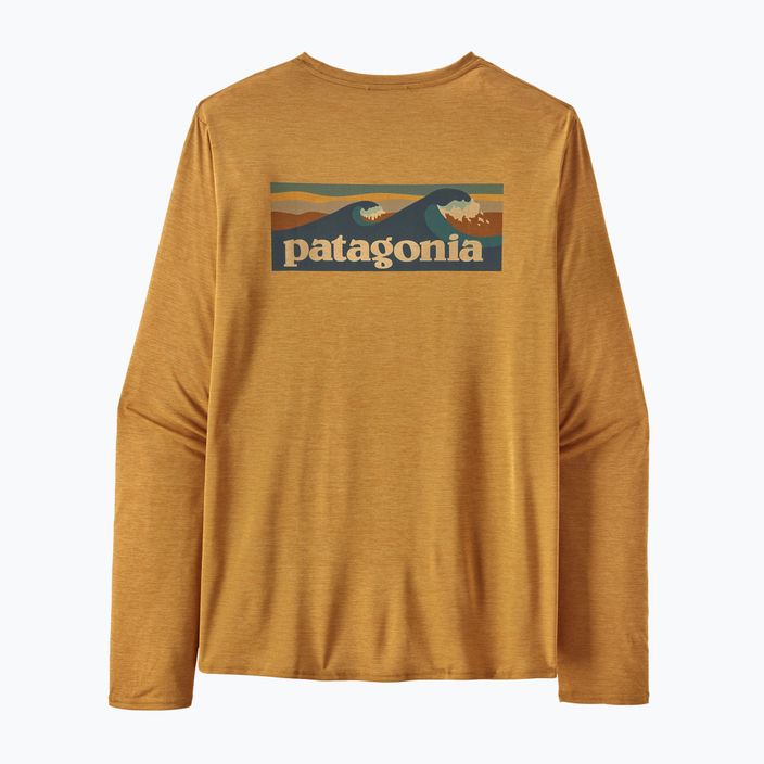Herren Patagonia Cap Cool Daily Graphic Shirt-Waters trekking langärmelig pufferfish gold x-dye 4
