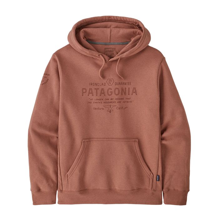 Herren Hoodie Sweatshirt Patagonia Forge Mark Uprisal Hoody sienna clay 2