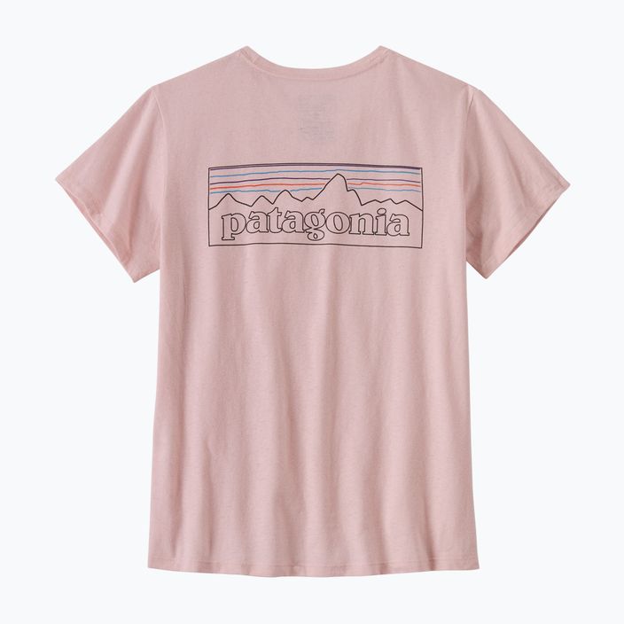 Patagonia P-6 Logo Responsibili-Tee Damen Trekking-T-Shirt Whisker Pink 4