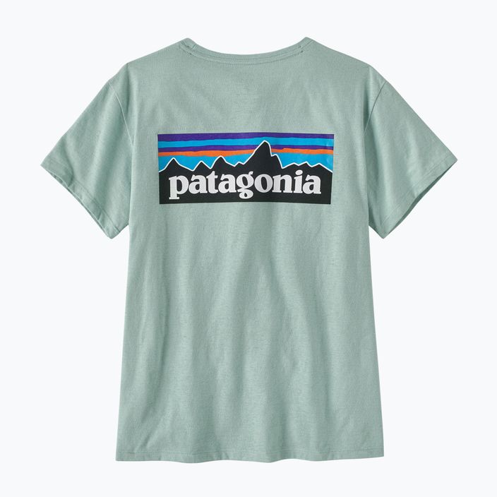 Damen-Trekking-T-Shirt Patagonia P-6 Logo Responsibili-Tee wispy grün 4