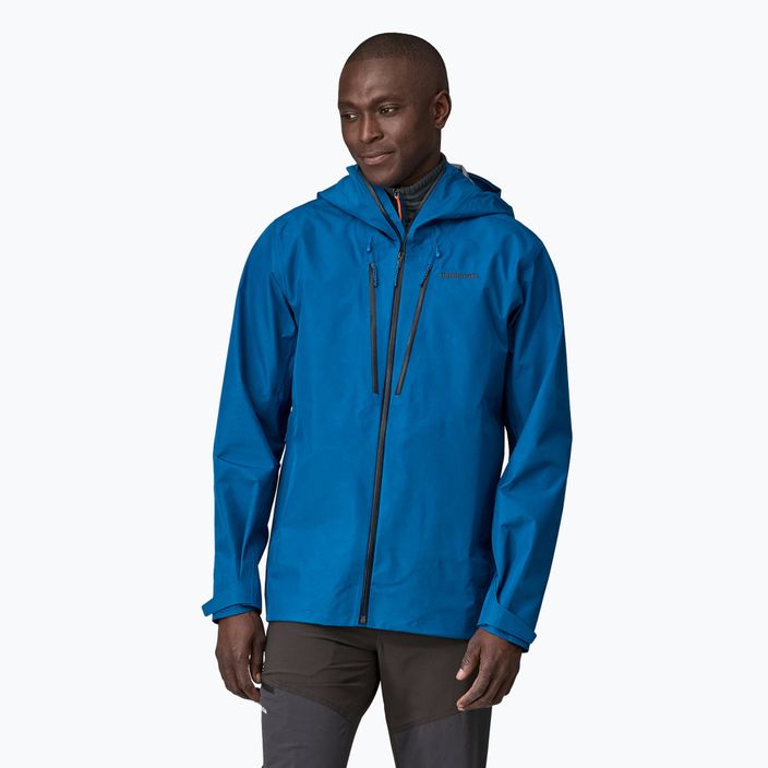 Herren Patagonia Triolet endlos blaue Regenjacke