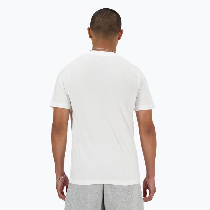 Herren New Balance Stacked Logo T-shirt weiß 3