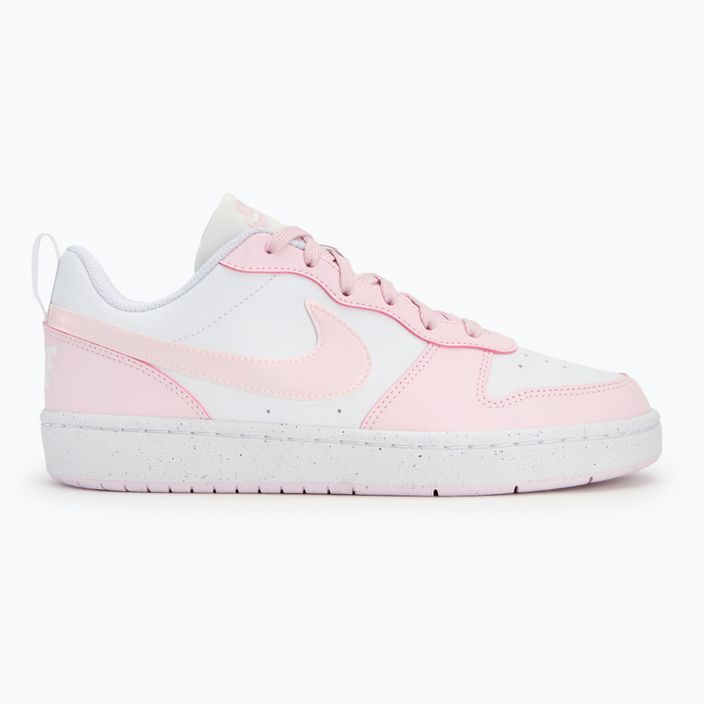 Nike Court Borough Low Recraft weiß/rosa Schaumstoffschuhe 2