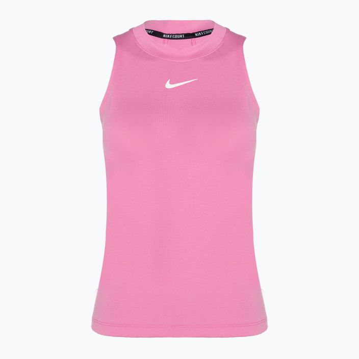 Damen Tennis Tank Top Nike Court Dri-Fit Advantage Tank spielerisch rosa/weiß