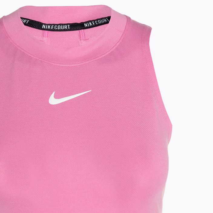 Damen Tennis Tank Top Nike Court Dri-Fit Advantage Tank spielerisch rosa/weiß 3