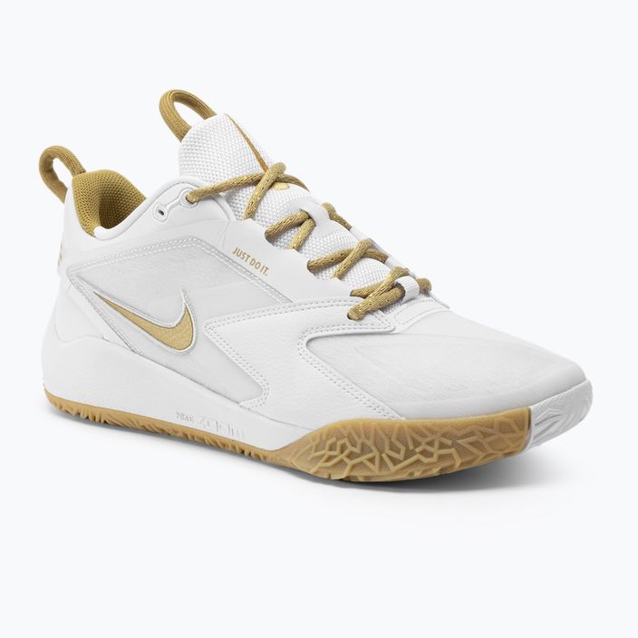 Nike Zoom Hyperace 3 Volleyballschuhe weiß/mtlc gold-photon dust