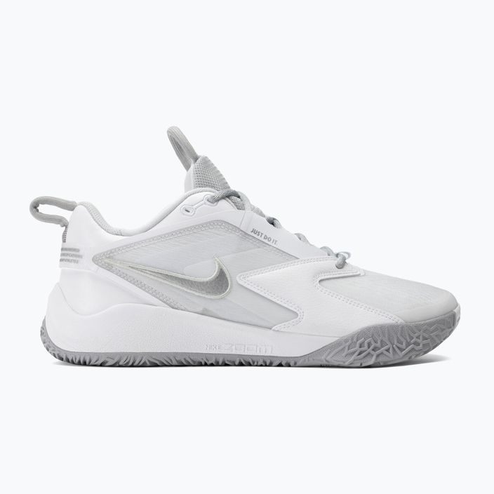 Nike Zoom Hyperace 3 Volleyball Schuhe photon dust/mtlc silber-weiß 2