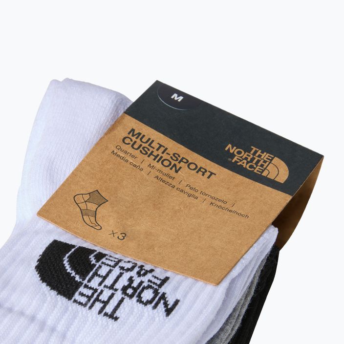 The North Face Multi Sport Cush Quarter Trekking Socken 3 Paar schwarz sortiert 3