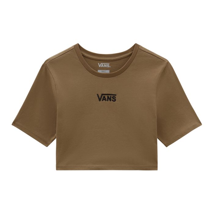 Frauen Vans Flying V Crew Crop Ii Otter T-Shirt 2