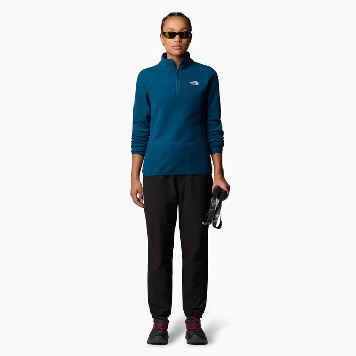 Damen Sweatshirt The North Face 100 Glacier 1/4 Zip midnight petrol 2