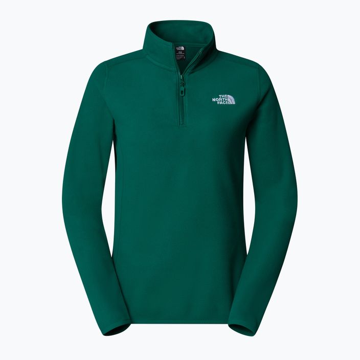 The North Face Frauen 100 Glacier 1/4 Zip immergrün Sweatshirt