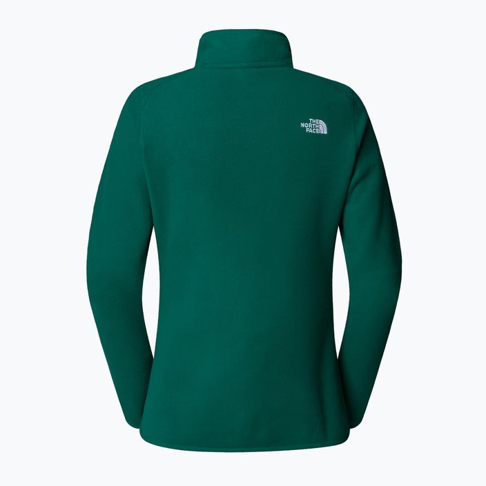 The North Face Frauen 100 Glacier 1/4 Zip immergrün Sweatshirt 2