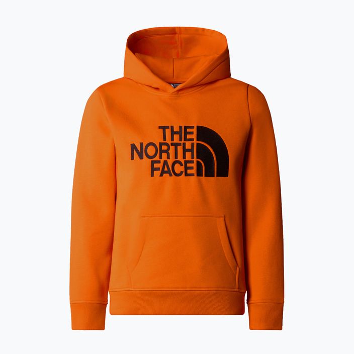 The North Face Drew Peak P/O Hoodie Kinder Sweatshirt orange 4