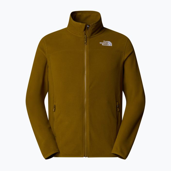 Herren The North Face 100 Glacier Full Zip Sweatshirt Moosgrün