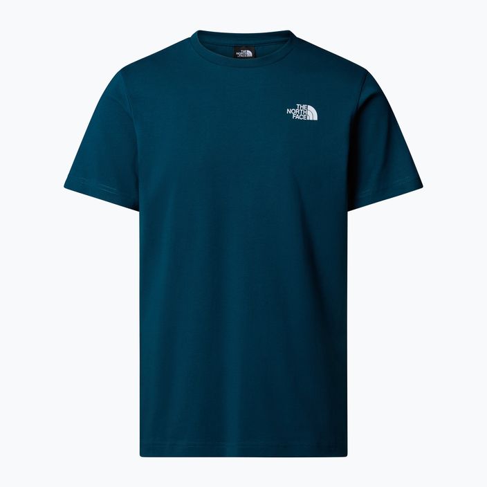 Herren The North Face Vertical Mitternacht petrol t-shirt 4