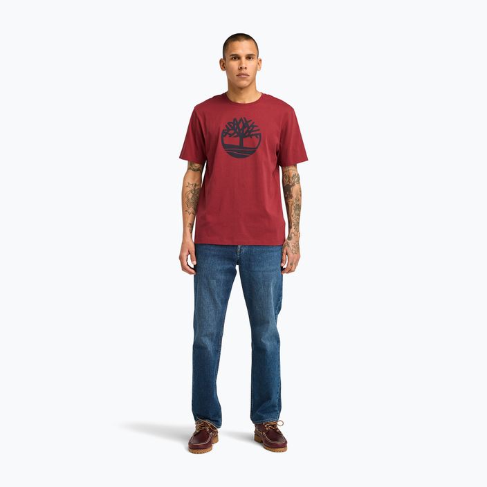 Herren Timberland Tree Logo cordovanfarbenes T-Shirt 2