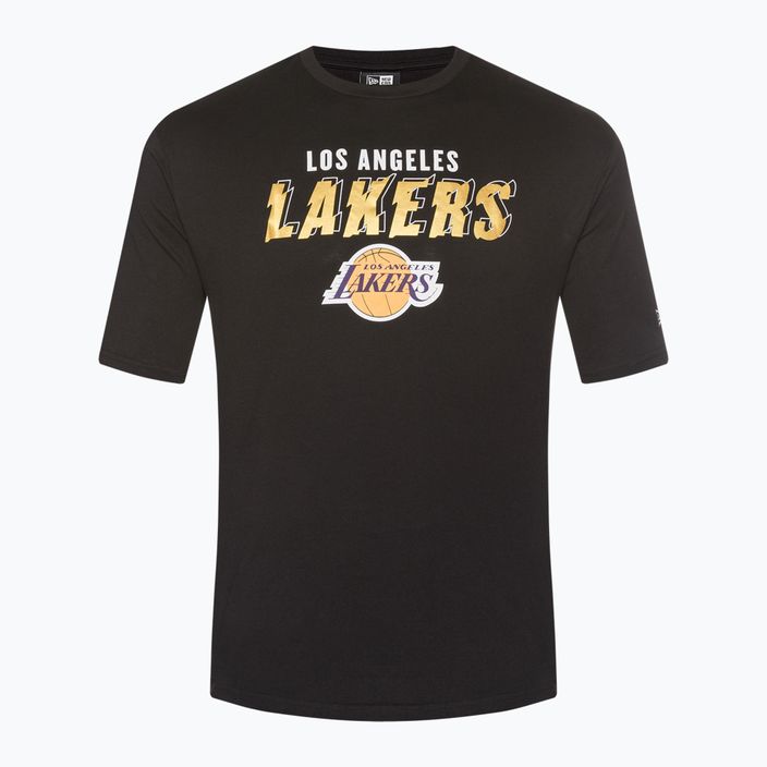 Herren New Era Team Script OS Tee Los Angeles Lakers schwarz 6