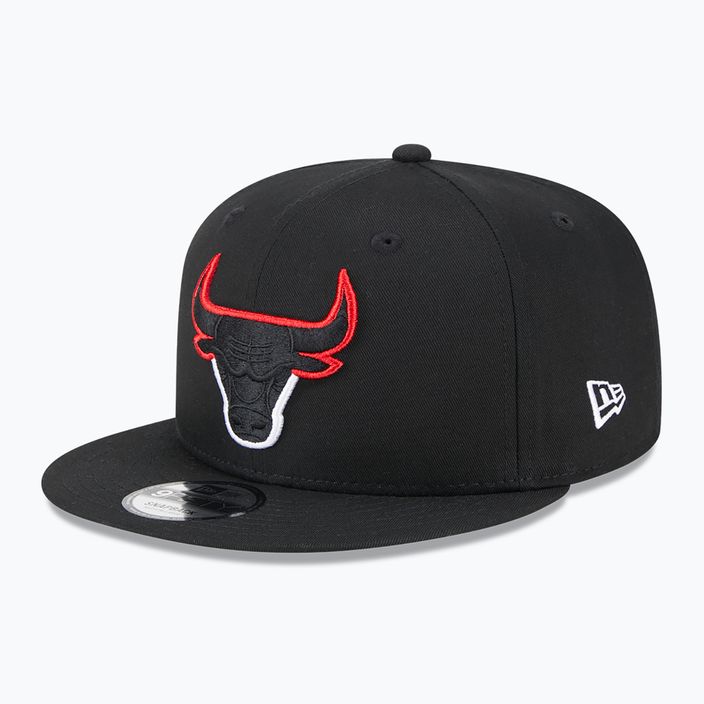 Neue Era Split Logo 9Fifty Chicago Bulls Kappe schwarz 2