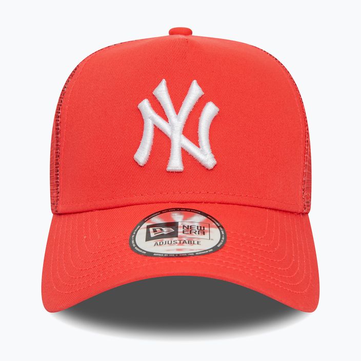 Herren New Era League Essential Trucker New York Yankees leuchtend rote Baseballmütze 2