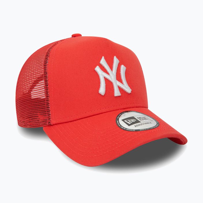 Herren New Era League Essential Trucker New York Yankees leuchtend rote Baseballmütze 3