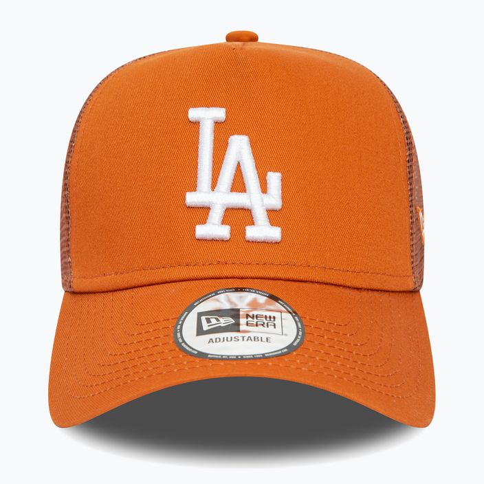 Herren New Era Liga wesentliche Trucker Los Angeles Dodgers med braun Baseballkappe 2