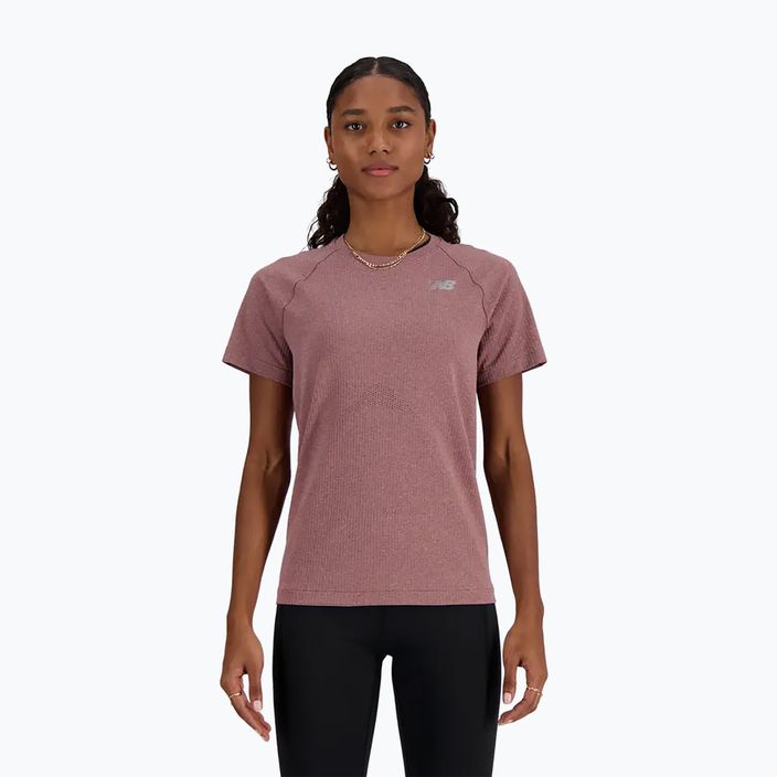 Damenshirt New Balance Seamless licorice heather