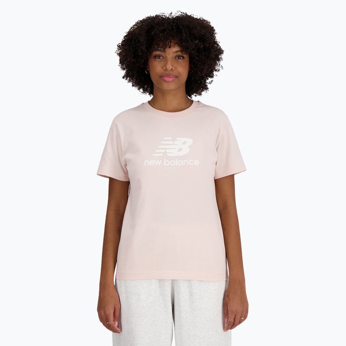 Damenshirt New Balance Jersey Stacked Logo T-Shirt quartzpi