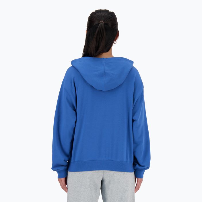 Damen New Balance French Terry Stacked Logo Hoodie blueagat 3