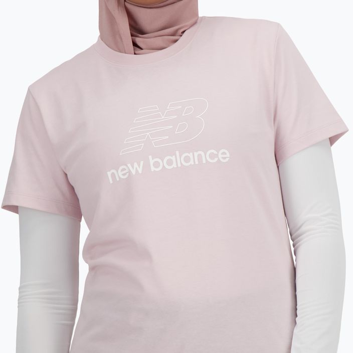 Damen New Balance Script Tee stonepin t-shirt 4