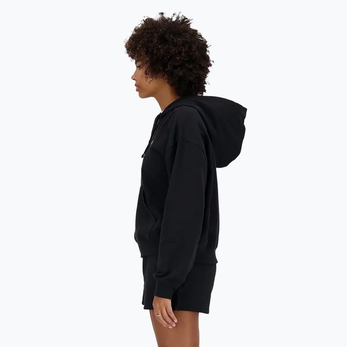 Women's New Balance French Terry Full Zip Sweatshirt schwarz 3