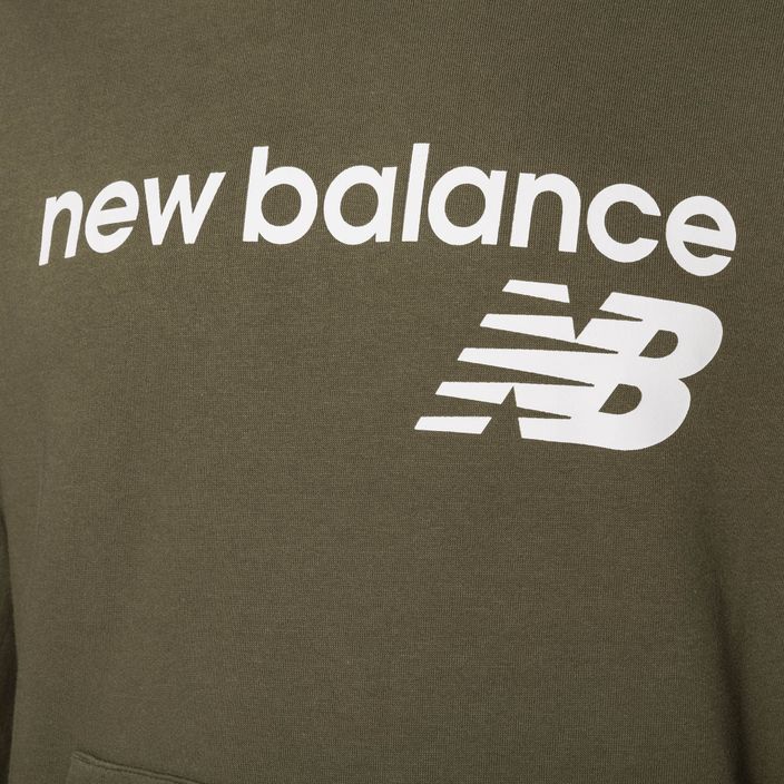 Herren New Balance Core Fleece Hoodie dunkel Moos 7