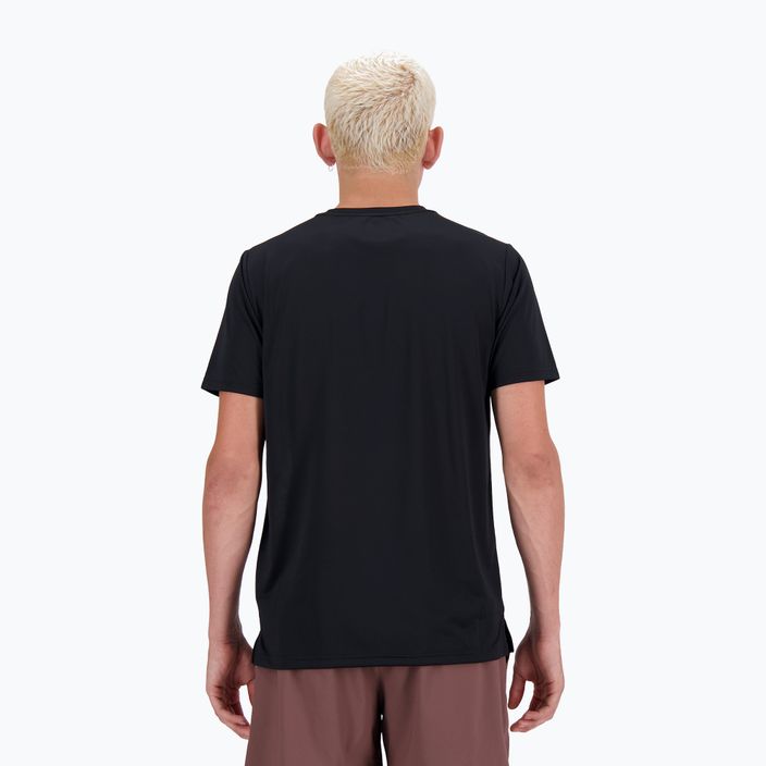 Herren New Balance Run T-shirt schwarz 3