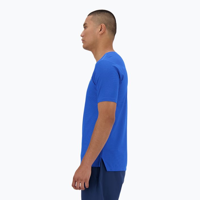 Herren New Balance Jacquard blau oasis t-shirt 2