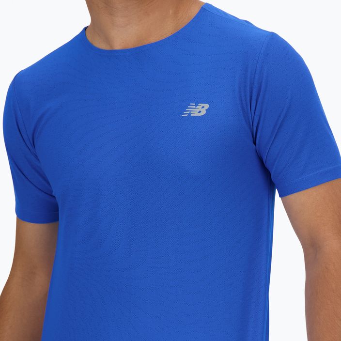 Herren New Balance Jacquard blau oasis t-shirt 4