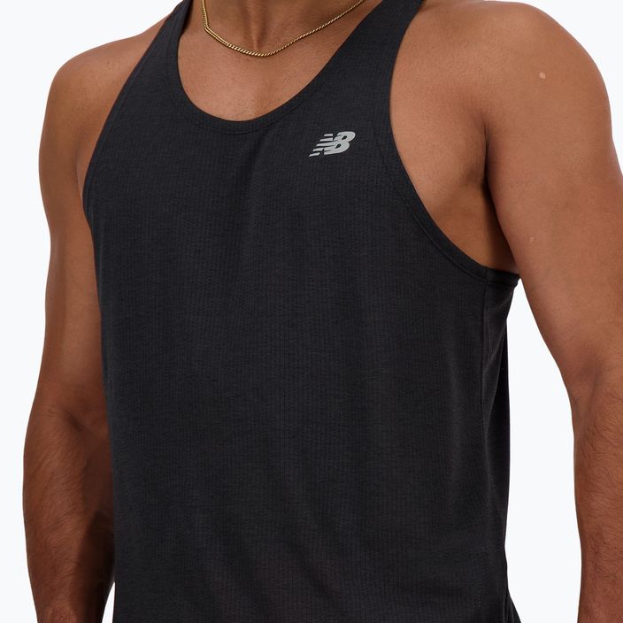 Herren Tank Top New Balance Singletics schwarz 3