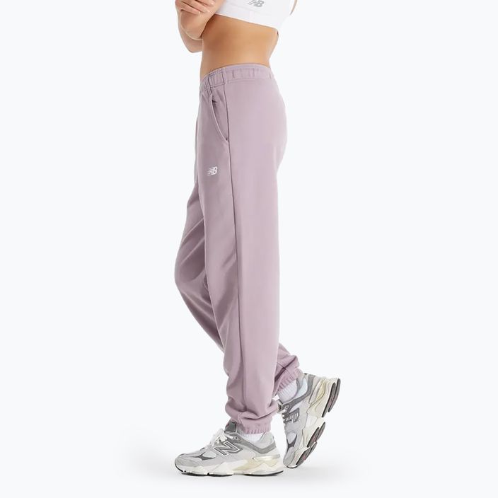 Damen New Balance French Terry Jogger Hose icewine 3