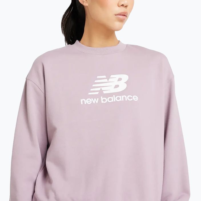 Frauen New Balance Französisch Terry Stacked icewine Sweatshirt 4