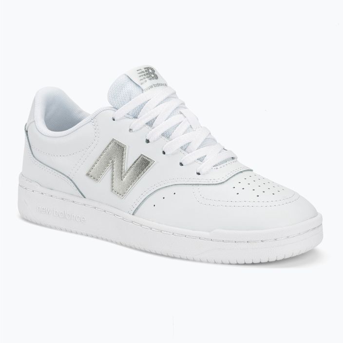 Damen New Balance BBW80 Weiß/Silber Schuhe