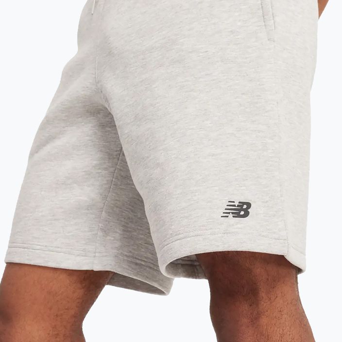 Herren New Balance Fleece Short 9" sportlich grau 5